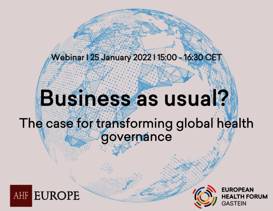 Business as usual? The case for transforming global health governance