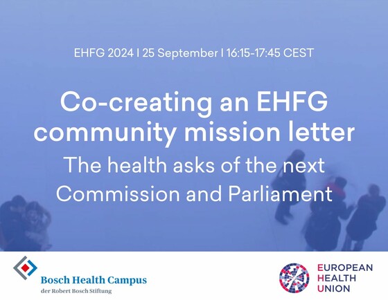EHFG 2024 session: Co-creating an EHFG community mission letter